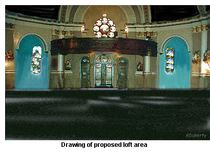 Drawing of proposed loft area